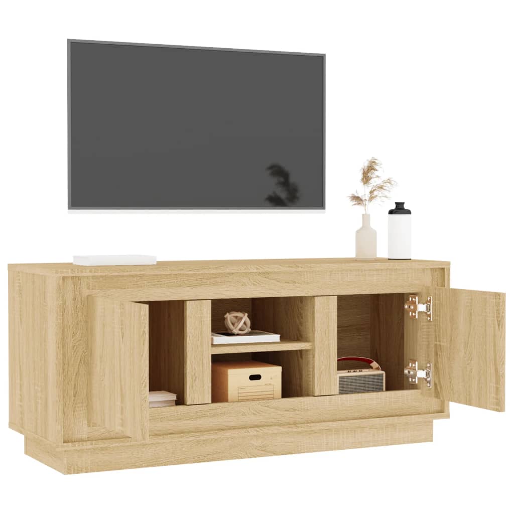 TV ormarić boja hrasta 102x35x45 cm od konstruiranog drva