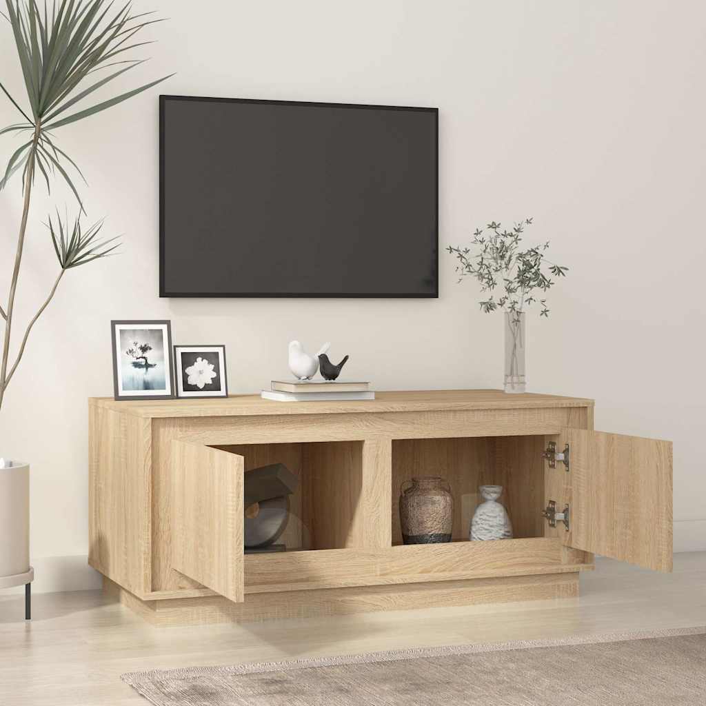 Stolić za kavu boja hrasta 102x50x44 cm konstruirano drvo