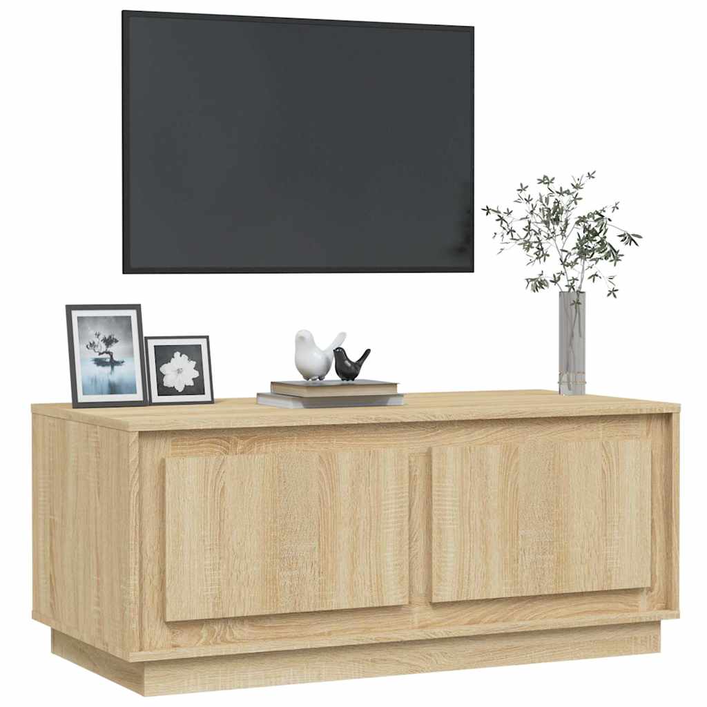 Stolić za kavu boja hrasta 102x50x44 cm konstruirano drvo