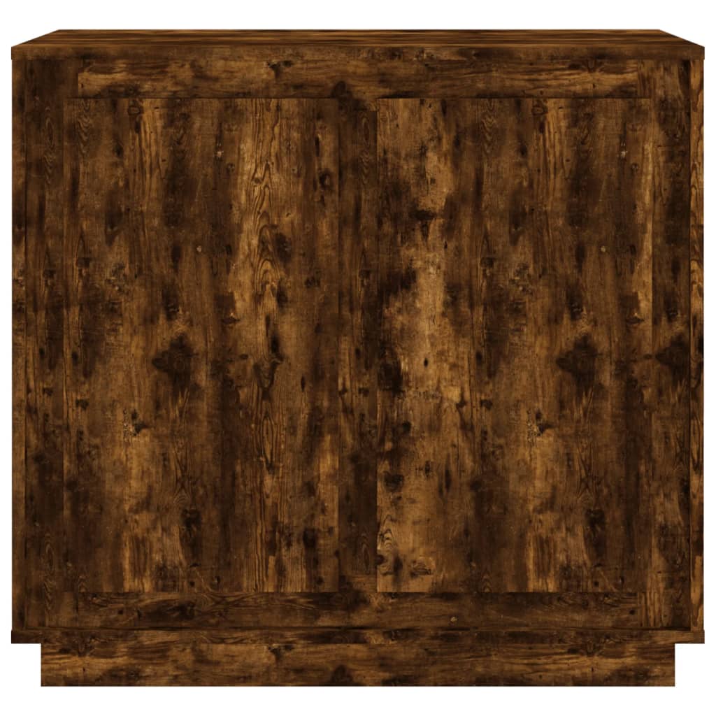 Komoda boja dimljenog hrasta 80 x 34 x 75 cm konstruirano drvo