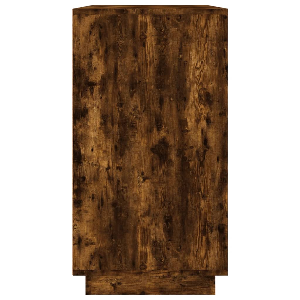 Komoda boja dimljenog hrasta 80 x 34 x 75 cm konstruirano drvo