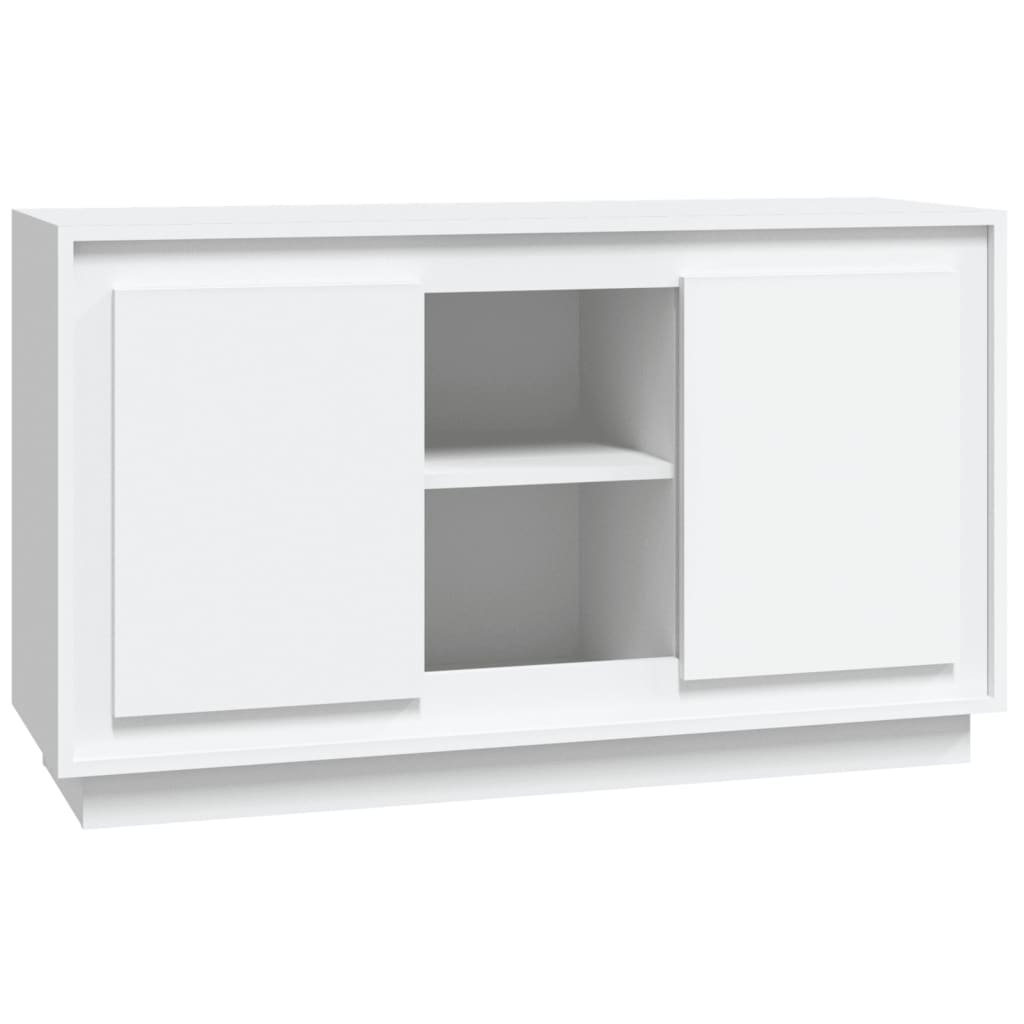 Komoda bijela 102 x 35 x 60 cm od konstruiranog drva