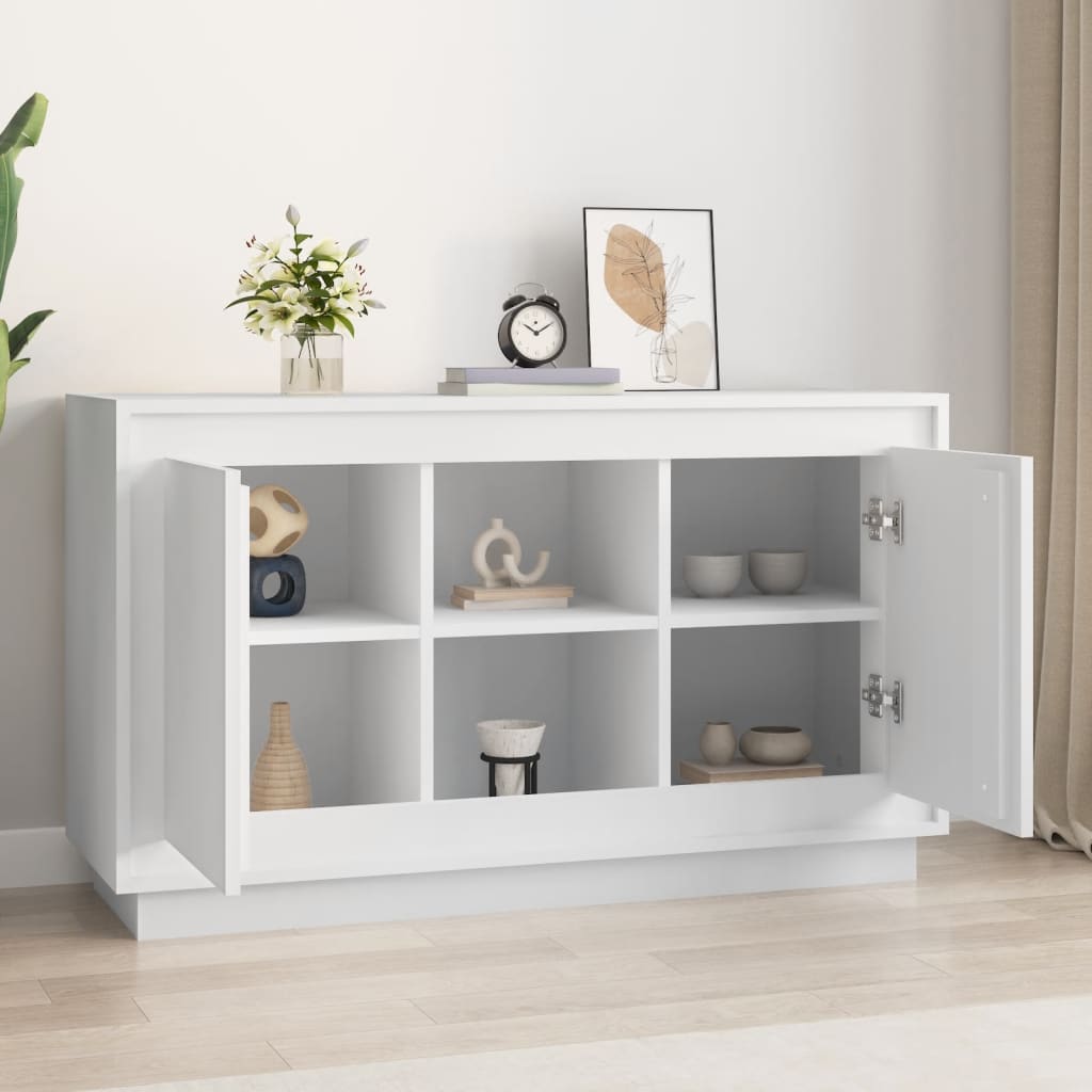 Komoda bijela 102 x 35 x 60 cm od konstruiranog drva