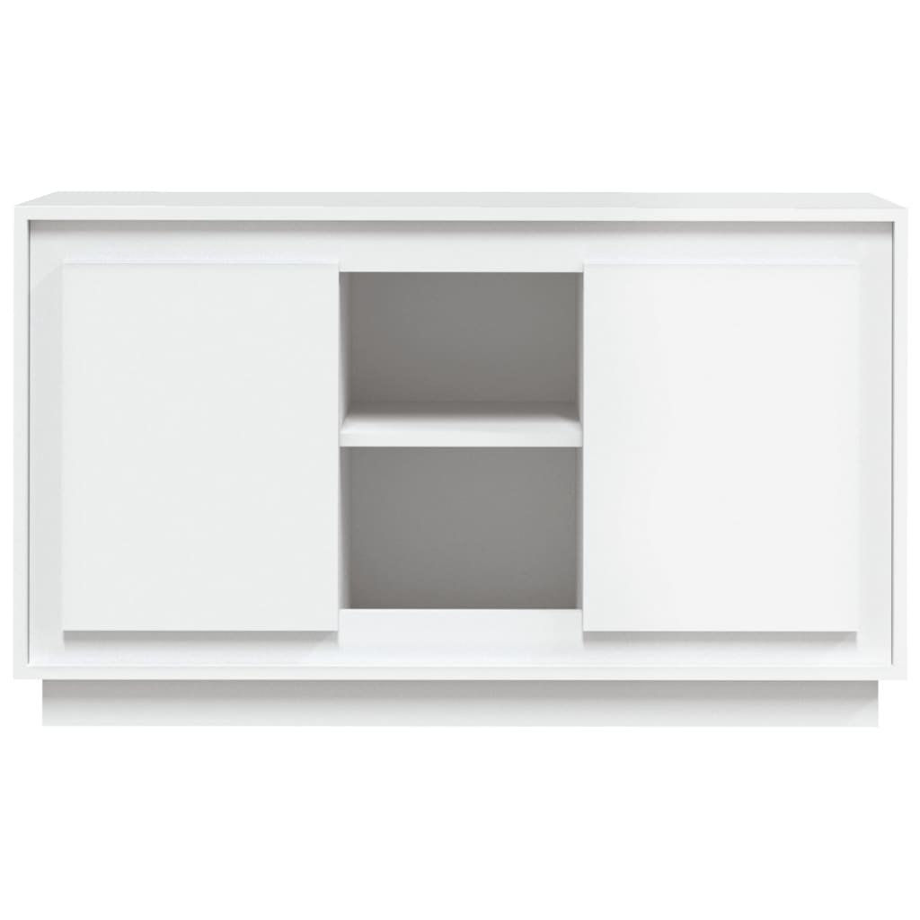 Komoda bijela 102 x 35 x 60 cm od konstruiranog drva