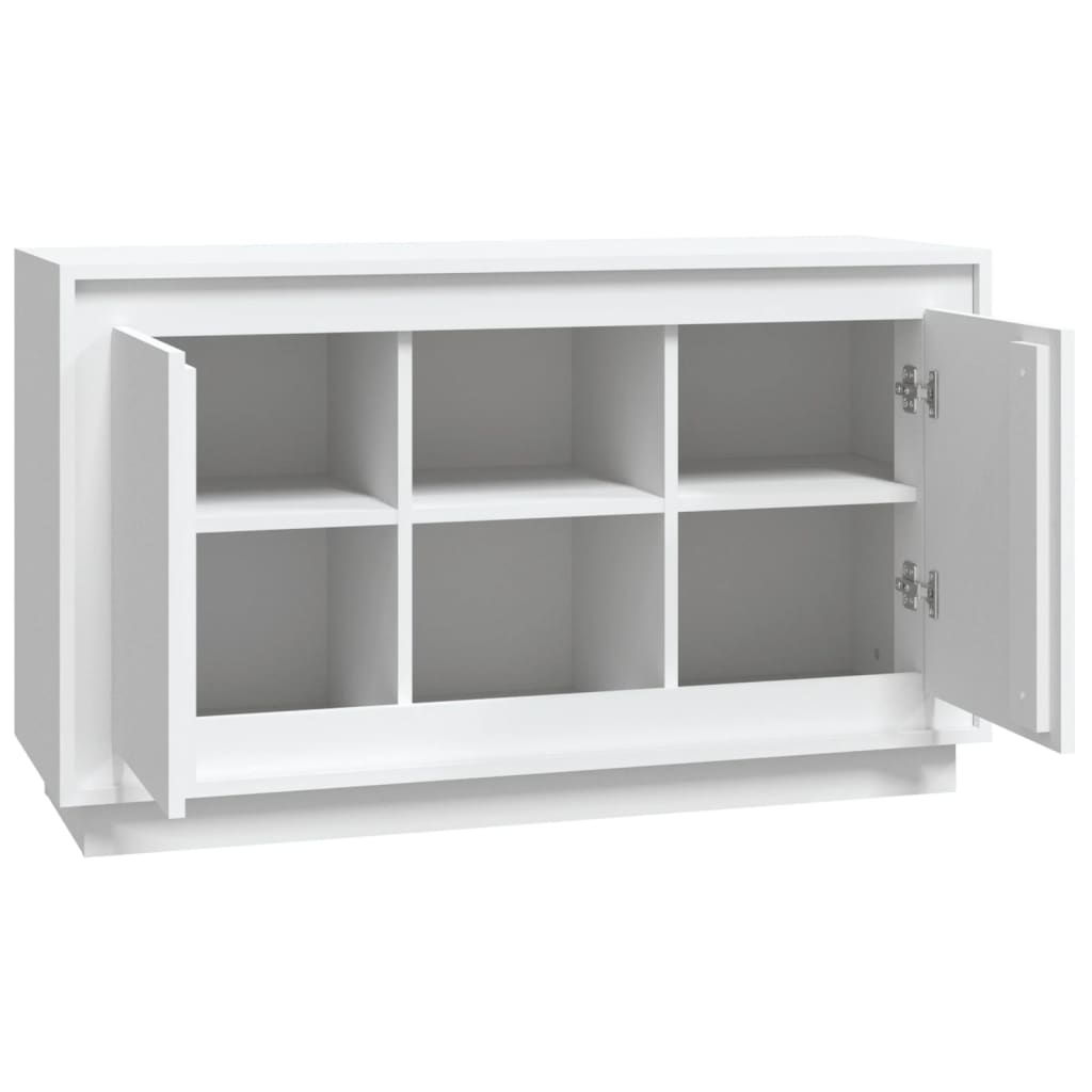 Komoda bijela 102 x 35 x 60 cm od konstruiranog drva