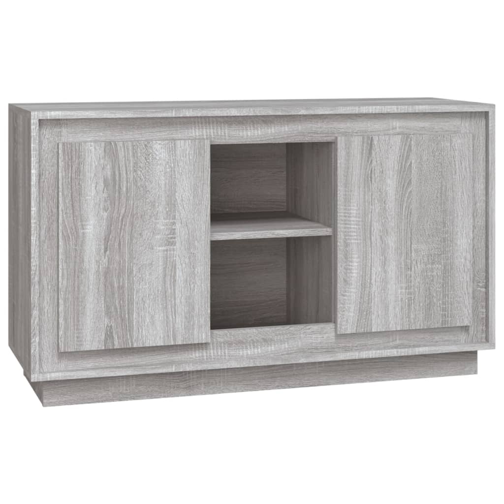 Komoda sivog hrasta sonome 102x35x60 cm od konstruiranog drva
