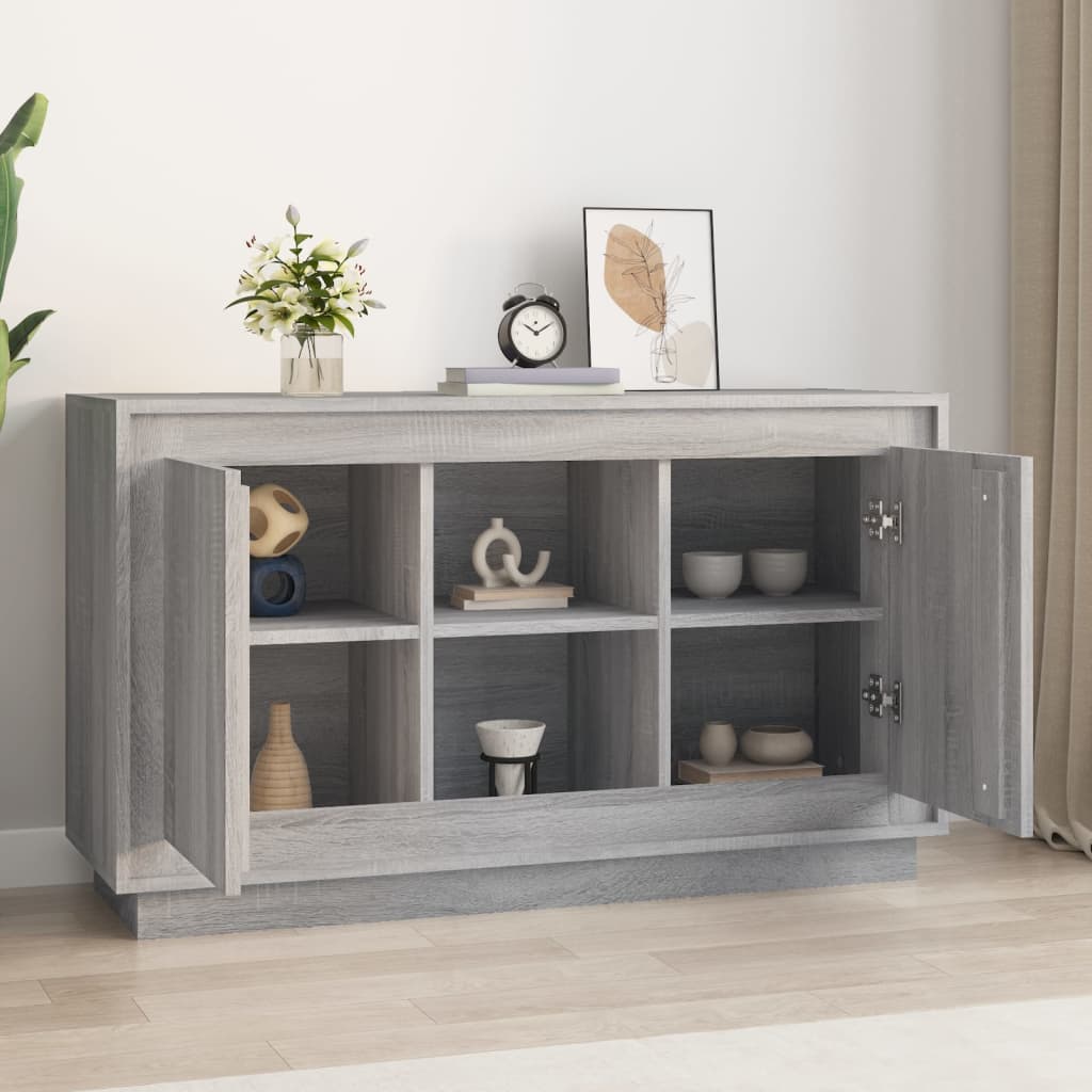 Komoda sivog hrasta sonome 102x35x60 cm od konstruiranog drva