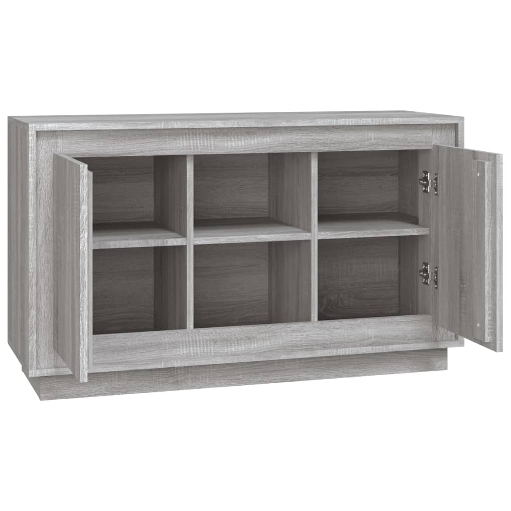 Komoda sivog hrasta sonome 102x35x60 cm od konstruiranog drva