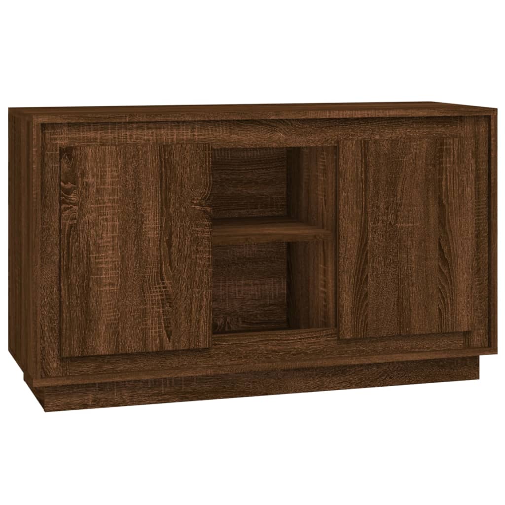 Komoda boja smeđeg hrasta 102x35x60 cm konstruirano drvo
