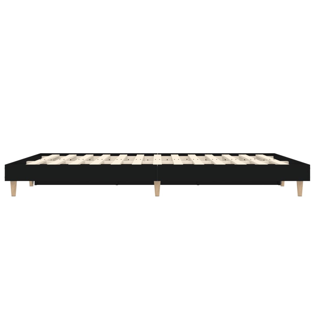 Okvir za krevet crni 140x190 cm konstruirano drvo