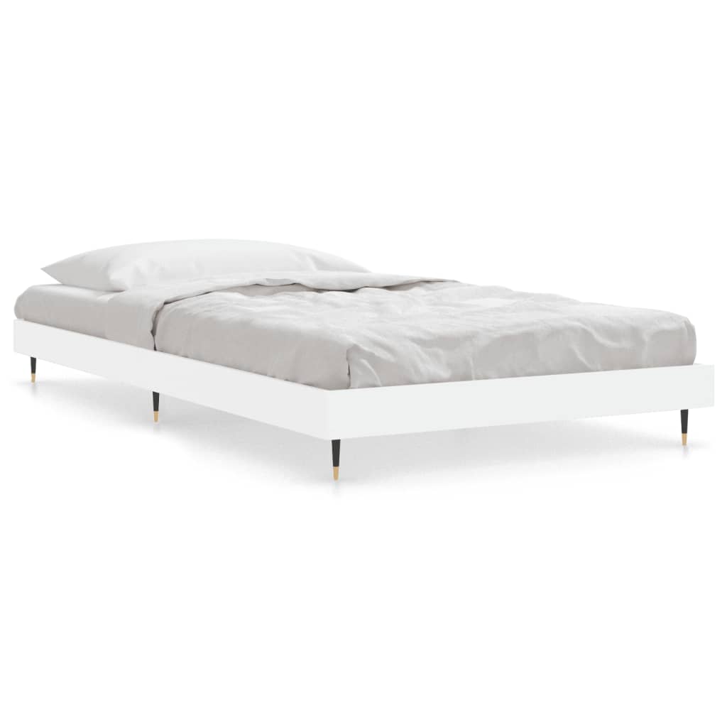 Okvir za krevet bijeli 90x200 cm konstruirano drvo