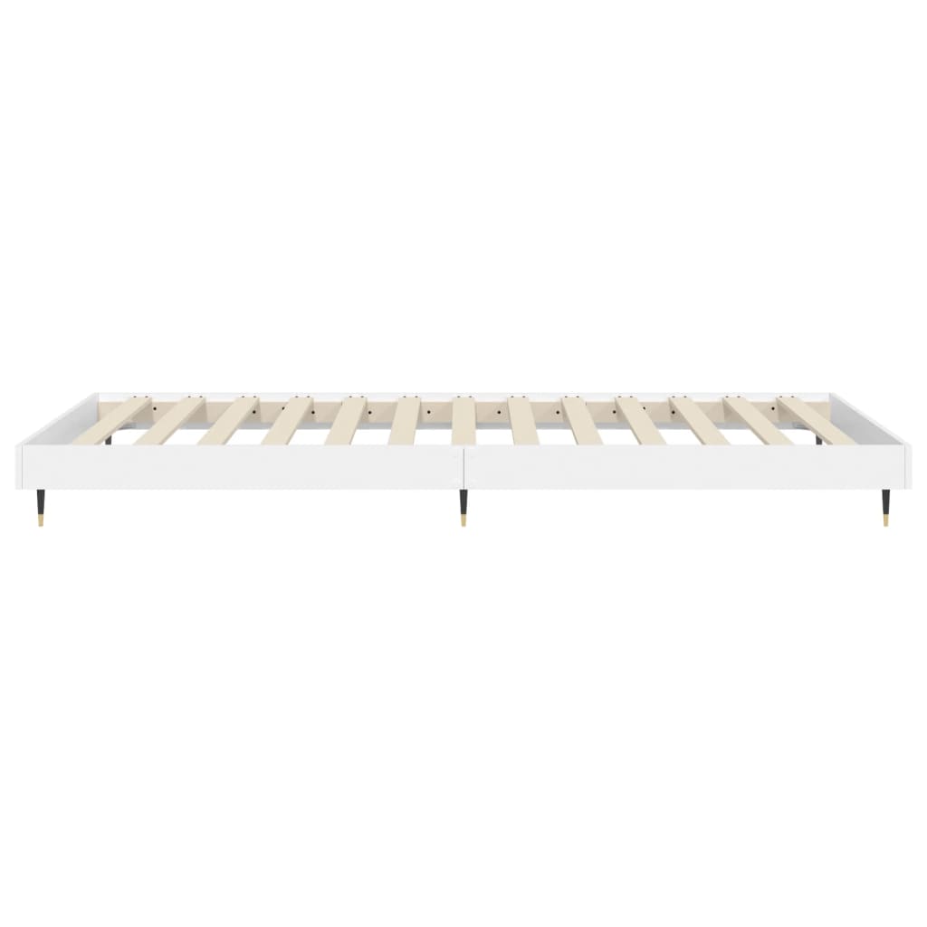 Okvir za krevet bijeli 90x200 cm konstruirano drvo