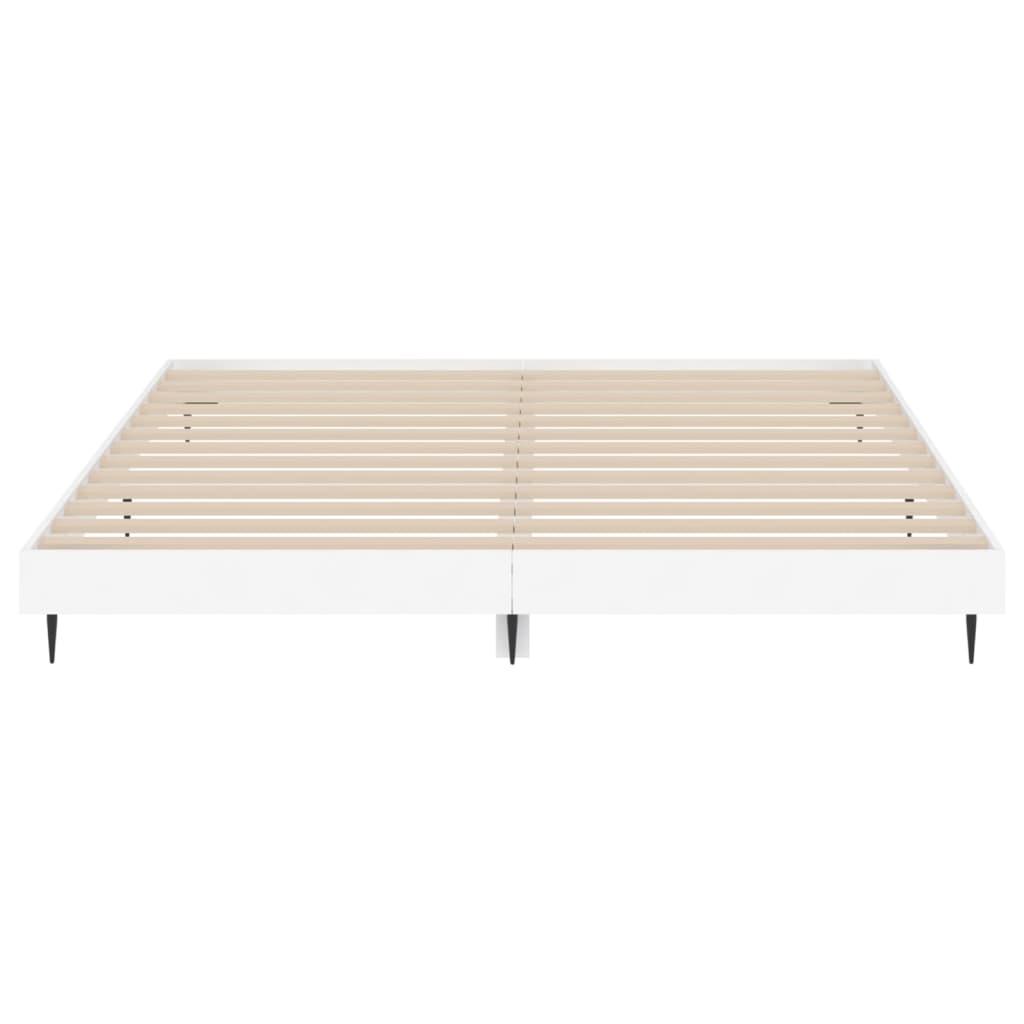 Okvir za krevet bijeli 150x200 cm konstruirano drvo
