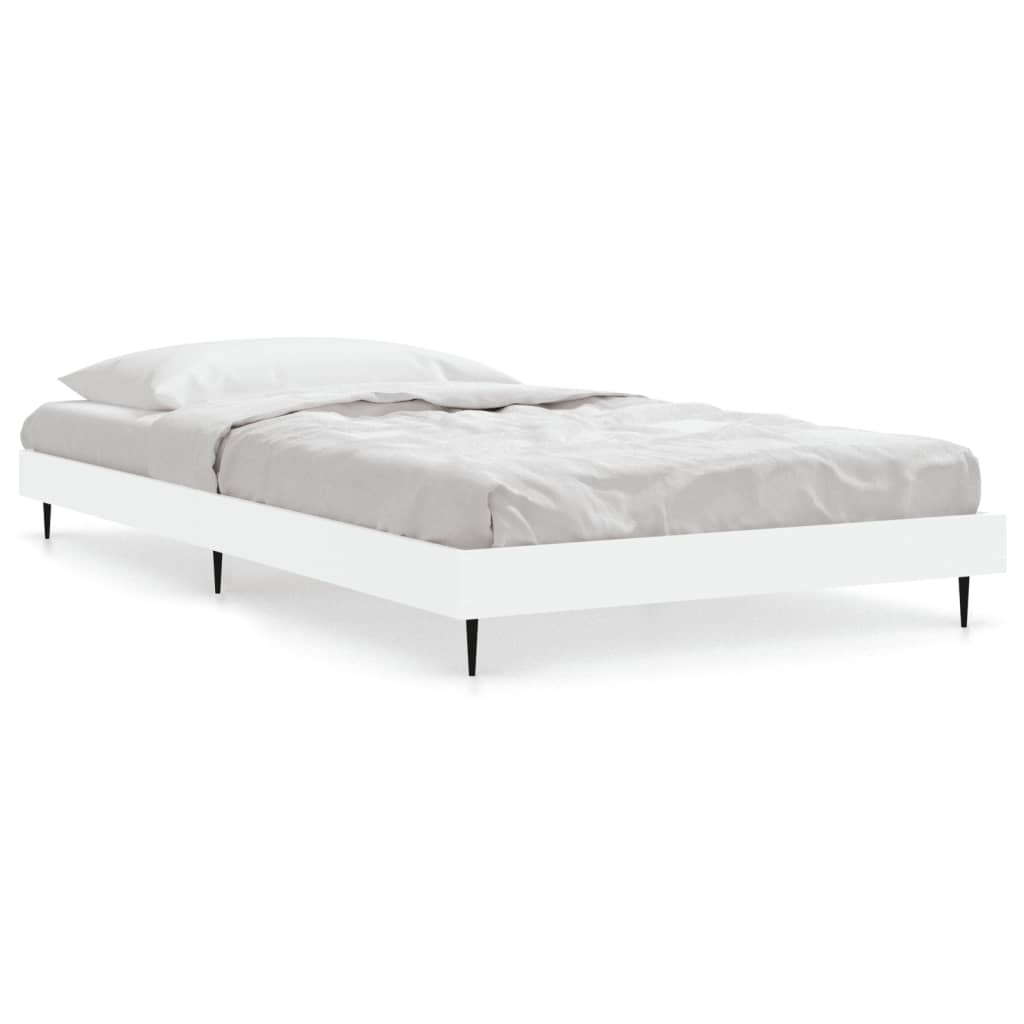 Okvir za krevet bijeli 90x200 cm konstruirano drvo