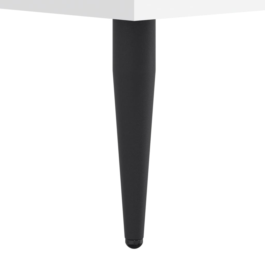 Okvir za krevet bijela 140x190 cm konstruirano drvo