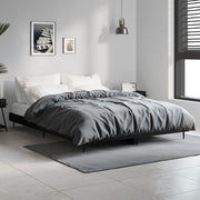 Okvir za krevet crni 140x190 cm konstruirano drvo