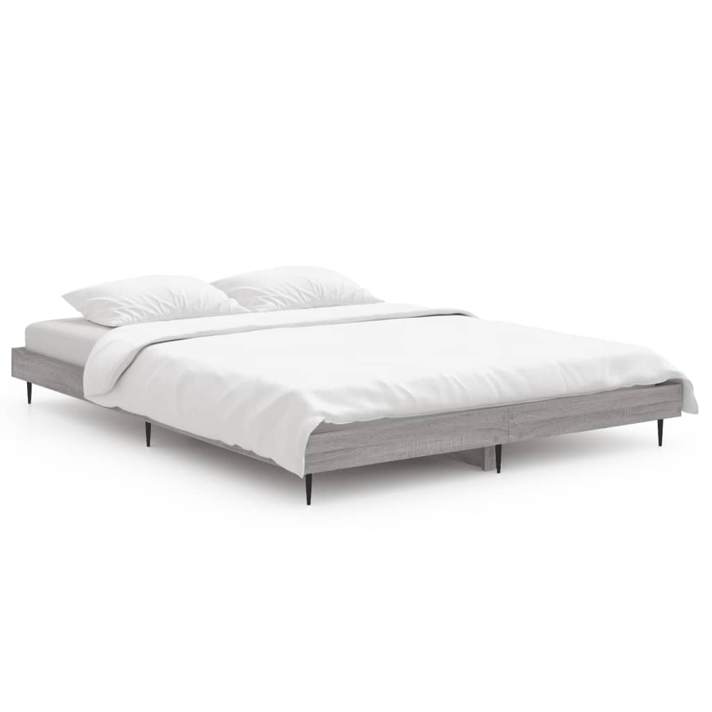 Okvir za krevet boja hrasta 140x190 cm od konstruiranog drva