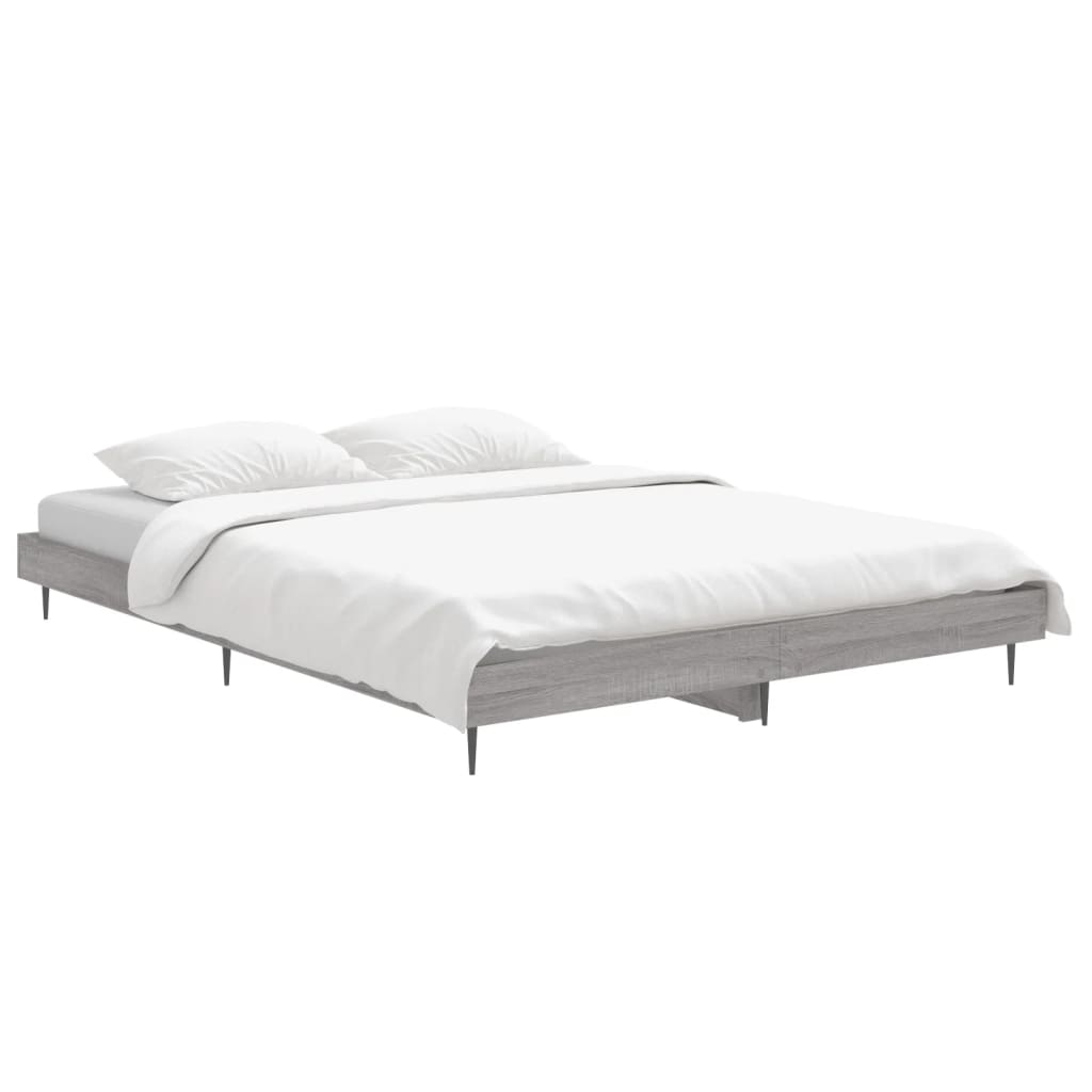 Okvir za krevet boja hrasta 140x190 cm od konstruiranog drva