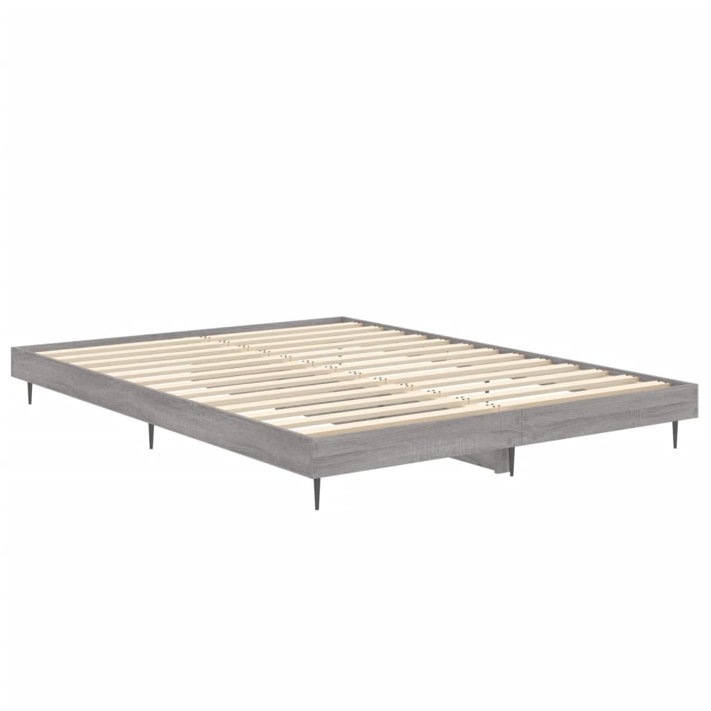 Okvir za krevet boja hrasta 140x190 cm od konstruiranog drva