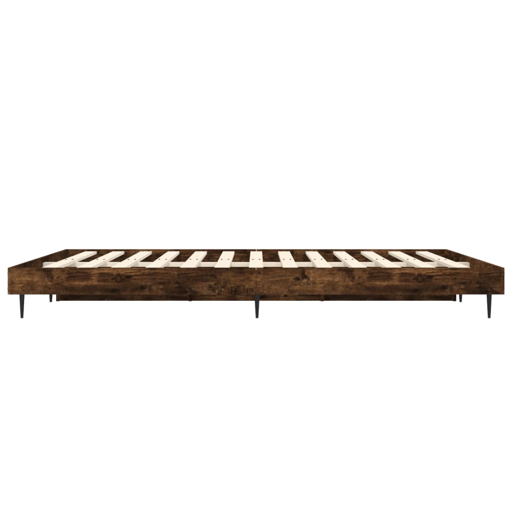 Okvir za krevet boja hrasta 135x190 cm konstruirano drvo