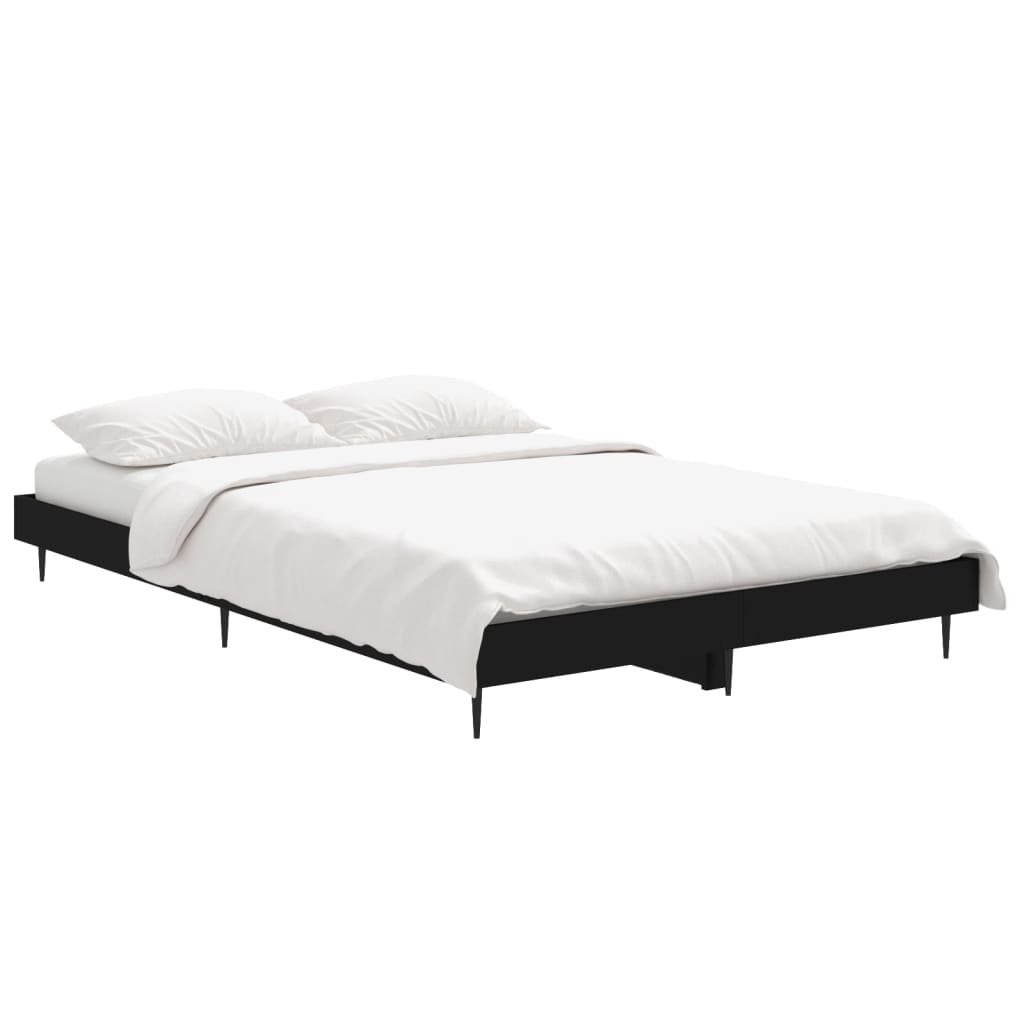 Okvir za krevet crni 120x190 cm konstruirano drvo