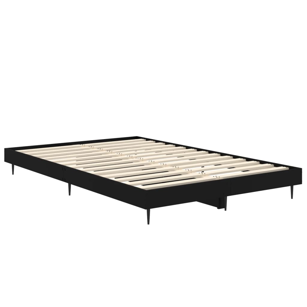 Okvir za krevet crni 120x190 cm konstruirano drvo