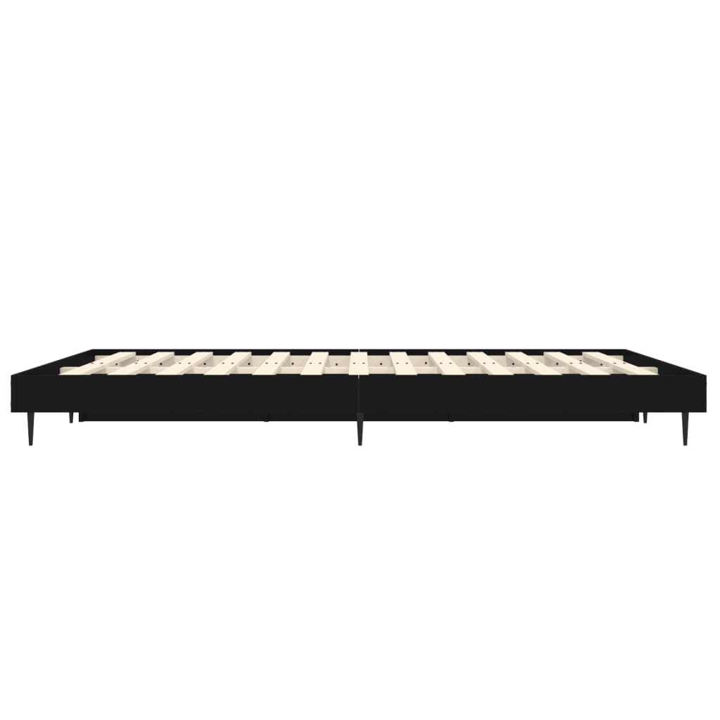 Okvir za krevet crni 120x190 cm konstruirano drvo