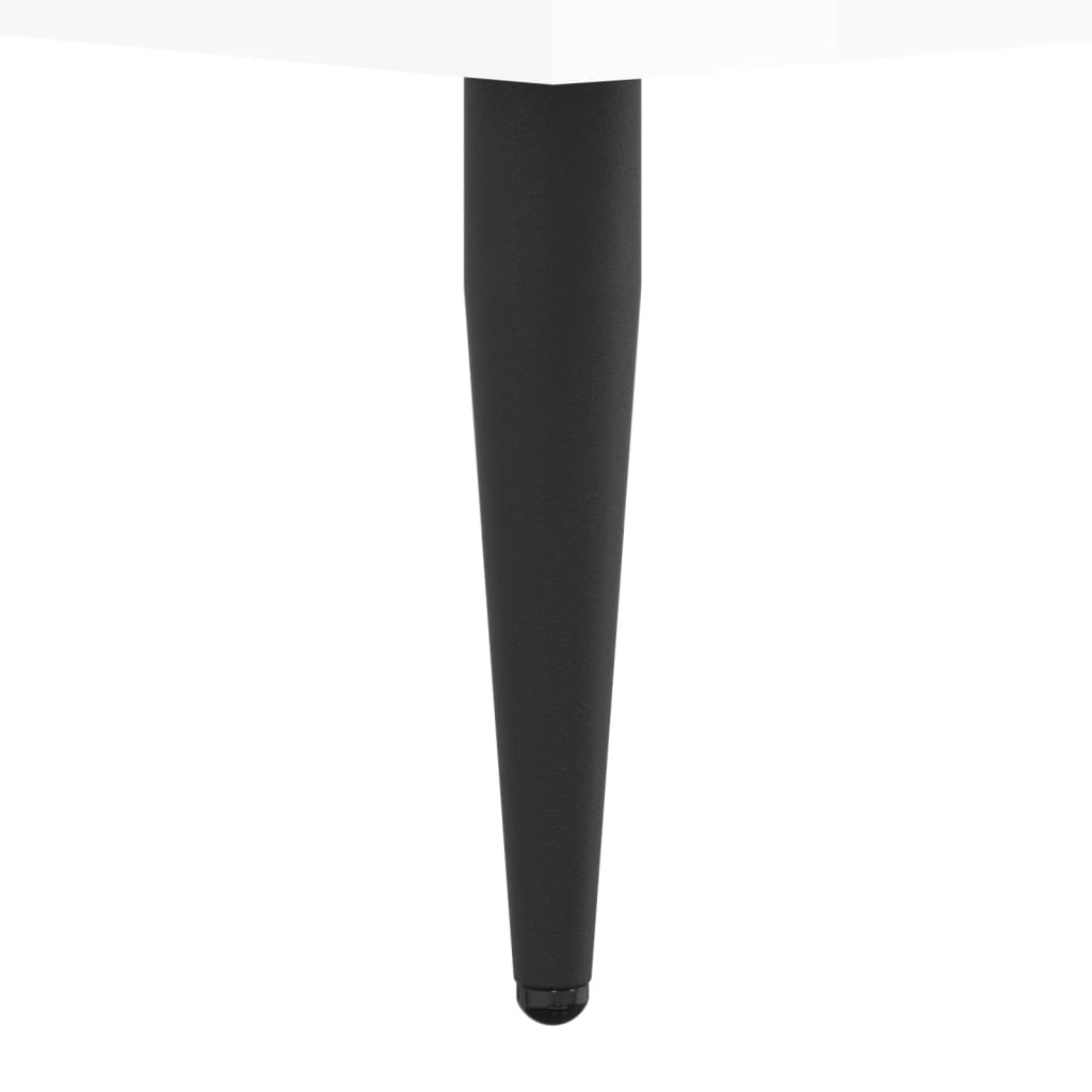 Okvir za krevet visoki sjaj bijeli 75x190 cm konstruirano drvo