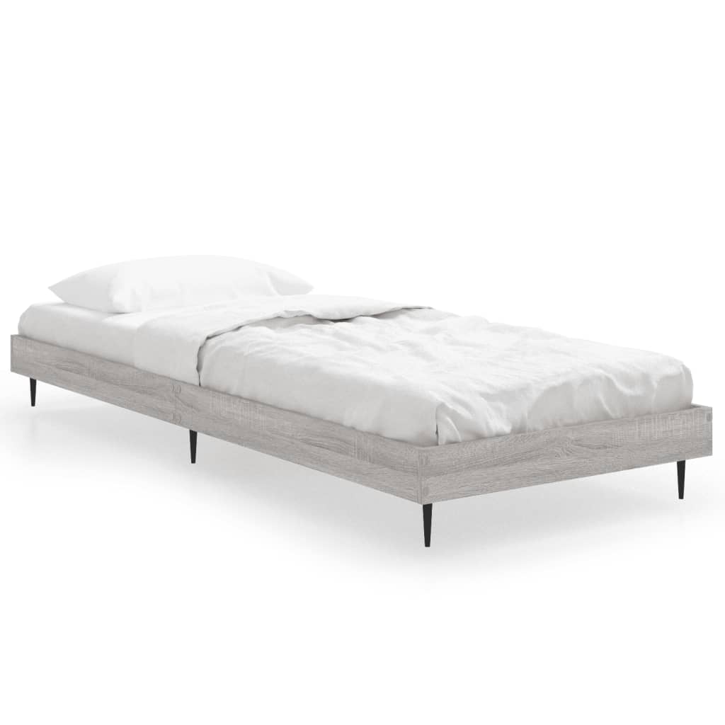 Okvir za krevet boja hrasta 75 x 190 cm od konstruiranog drva