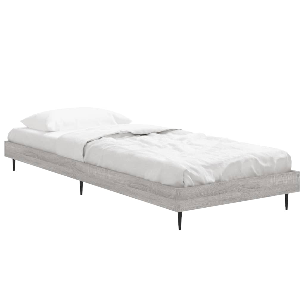 Okvir za krevet boja hrasta 75 x 190 cm od konstruiranog drva