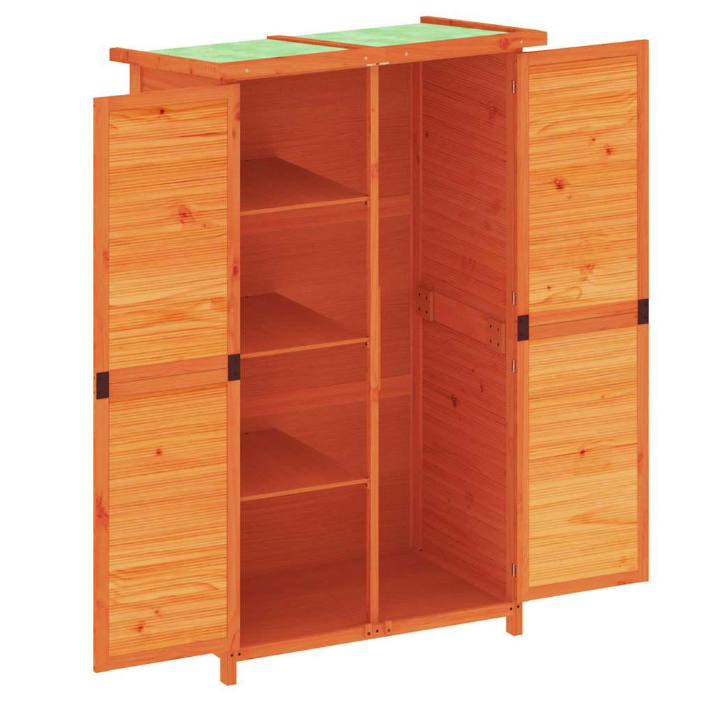 Vrtno spremište za alat smeđe 83x57x140 cm od masivne borovine