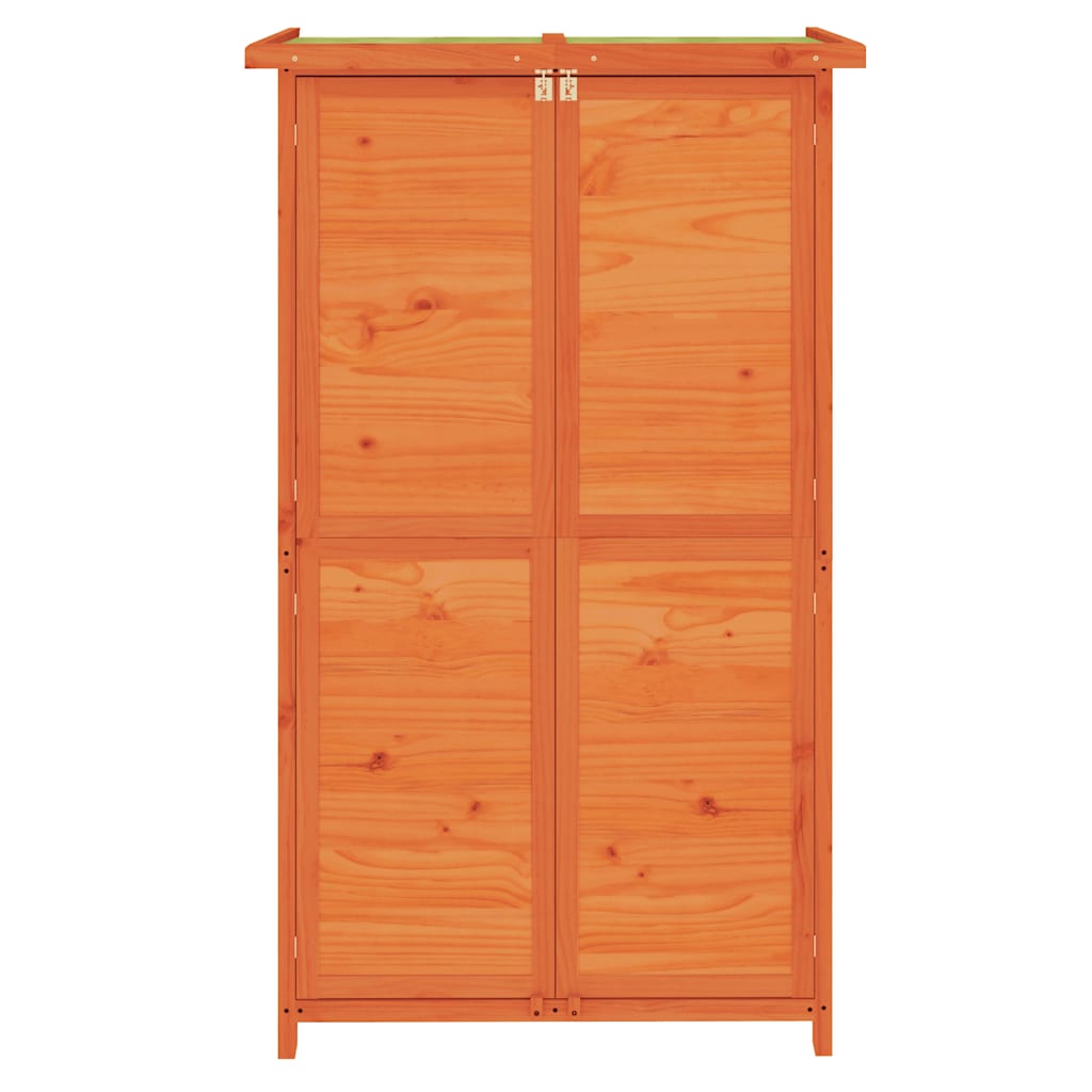Vrtno spremište za alat smeđe 83x57x140 cm od masivne borovine