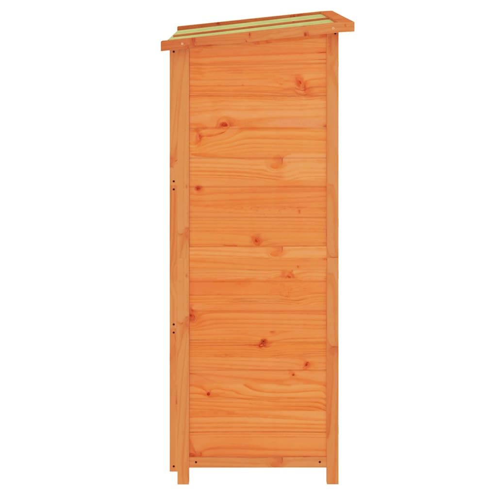 Vrtno spremište za alat smeđe 83x57x140 cm od masivne borovine