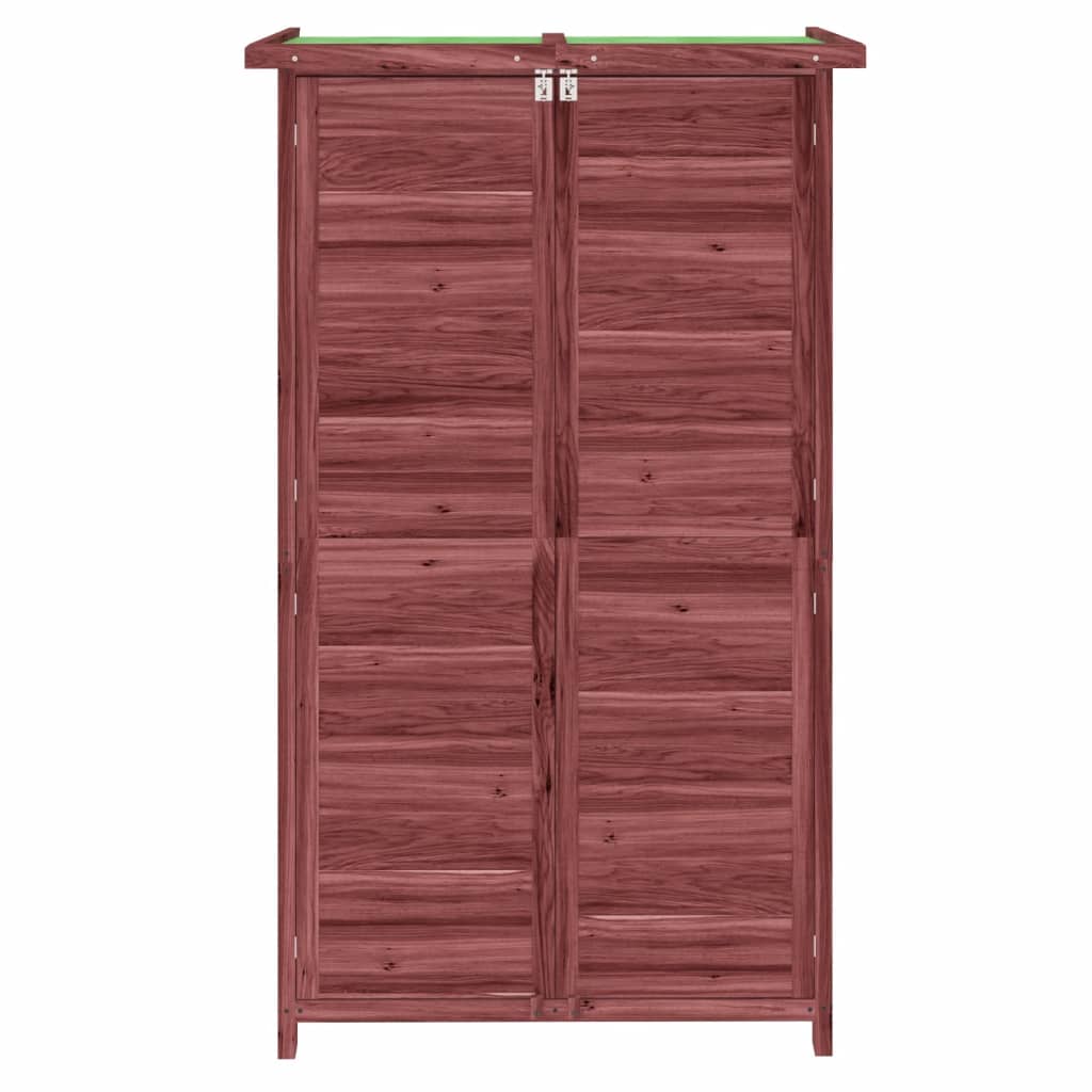 Vrtno spremište za alat boja kave 83x57x140 cm masivna borovina