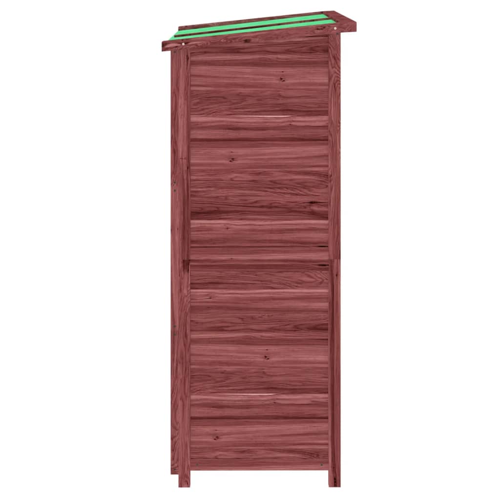 Vrtno spremište za alat boja kave 83x57x140 cm masivna borovina
