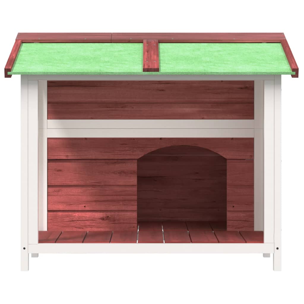 Kućica za pse boja kave 96 x 87 x 80,5 cm od masivne borovine