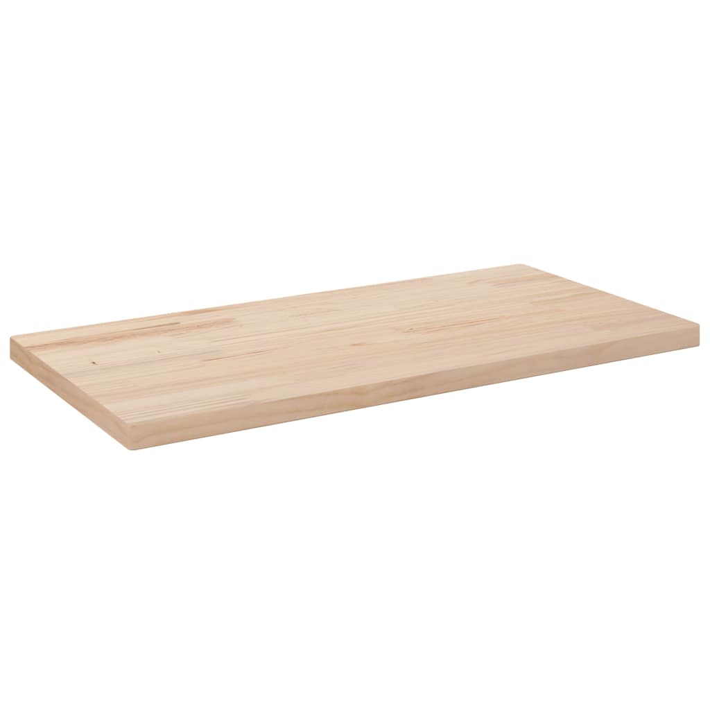 Ploča za stol 80 x 40 x 2,5 cm od masivne borovine pravokutna