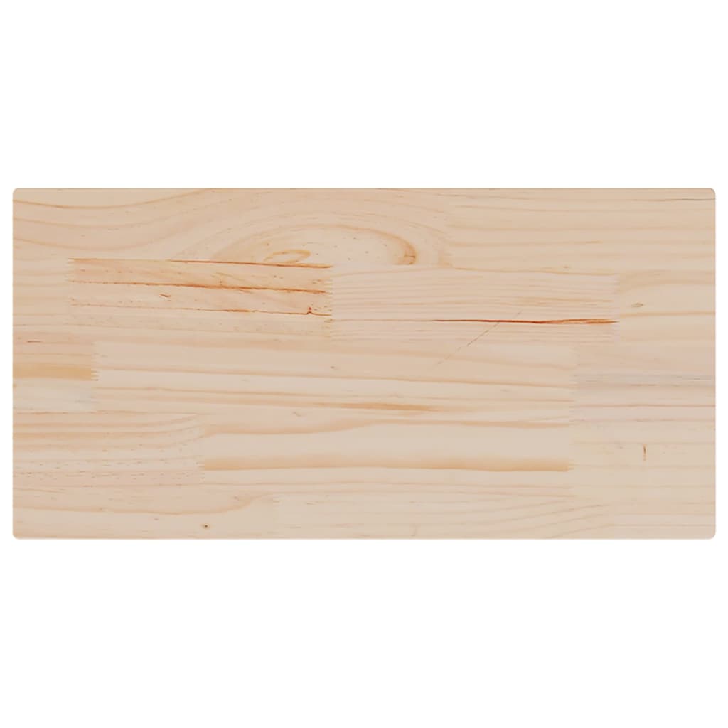 Ploča za stol 80 x 40 x 2,5 cm od masivne borovine pravokutna