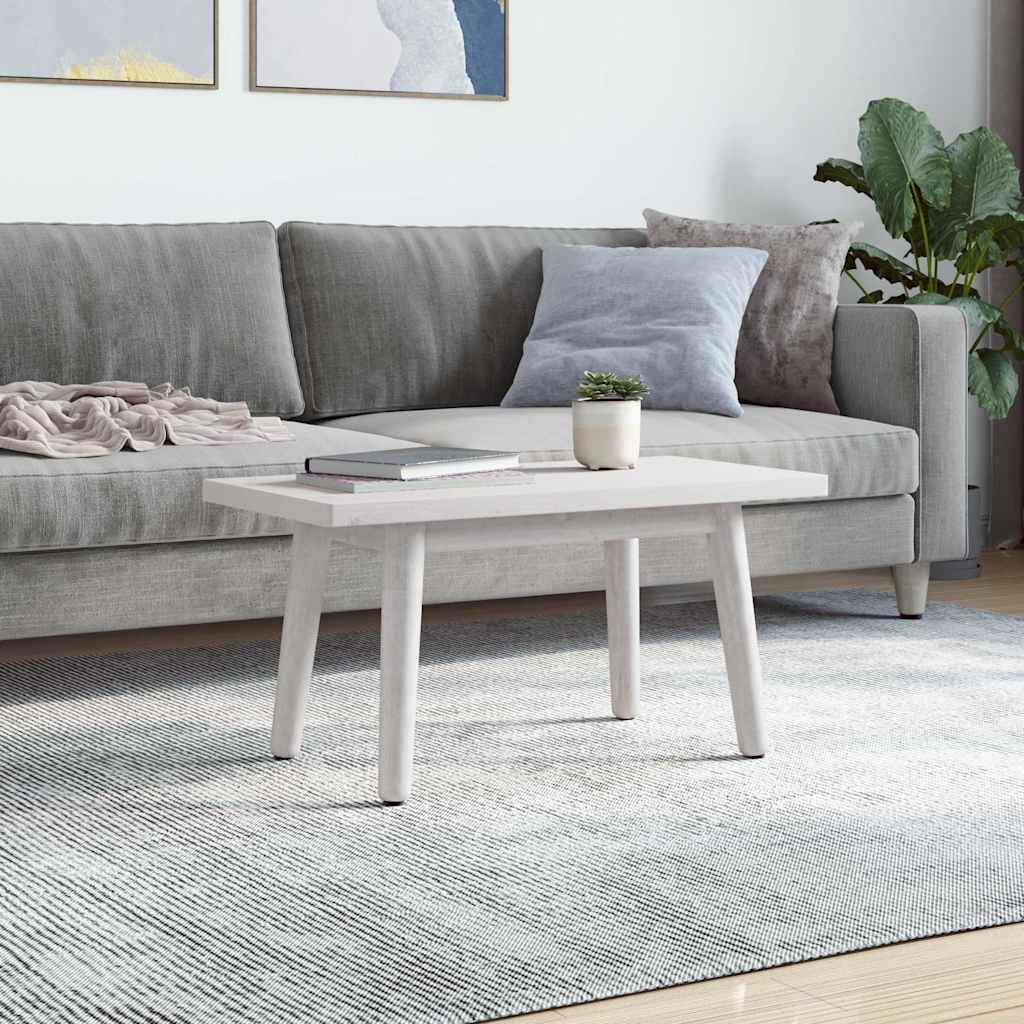 Ploča za stol bijela 80x40x2,5 cm masivna borovina pravokutna