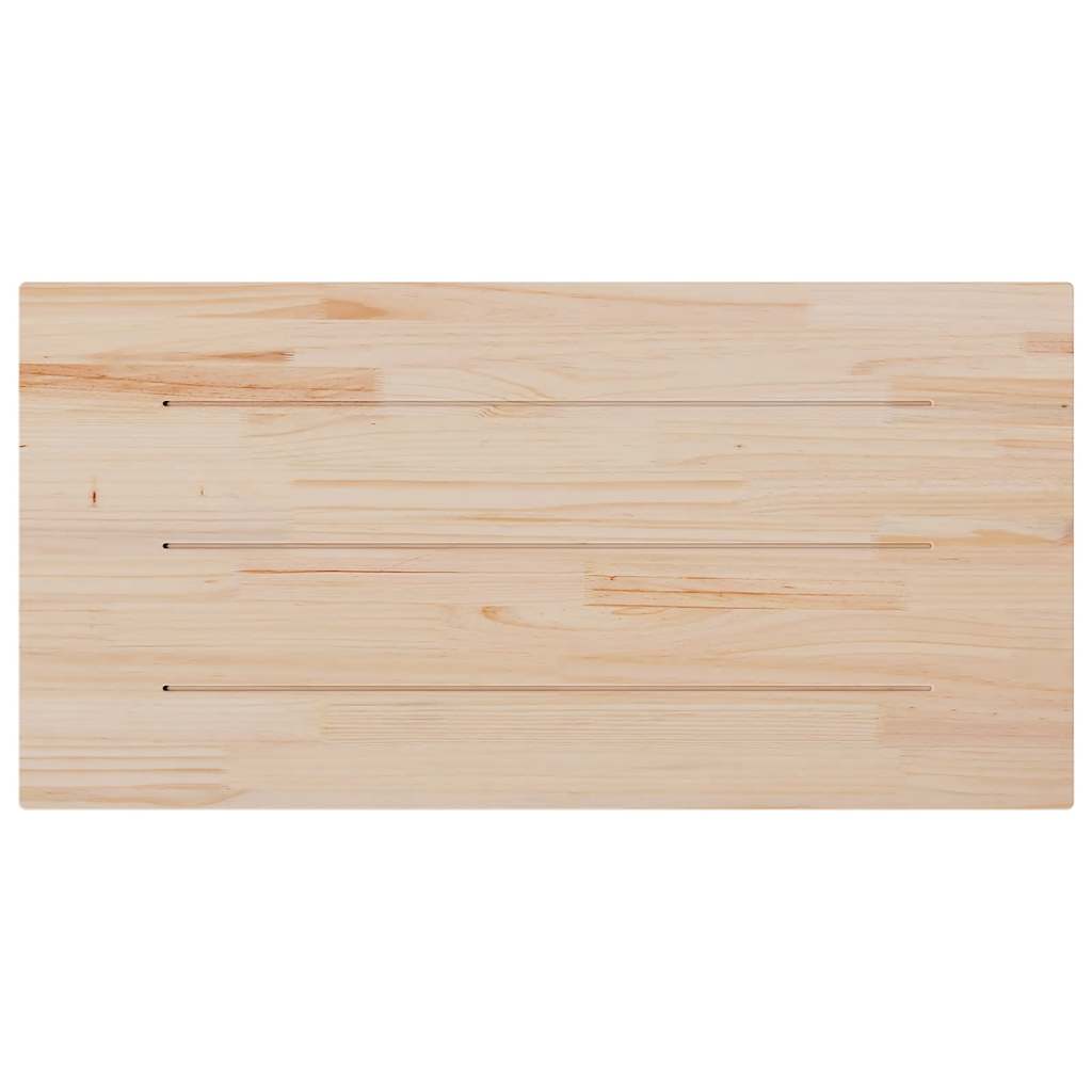 Ploča za stol bijela 80x40x2,5 cm masivna borovina pravokutna