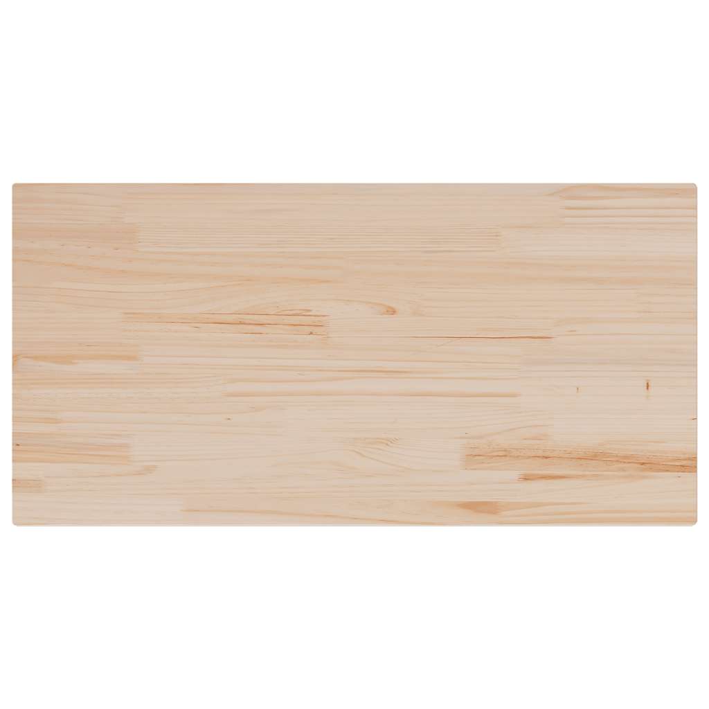 Ploča za stol 110 x 60 x 2,5 cm od masivne borovine pravokutna