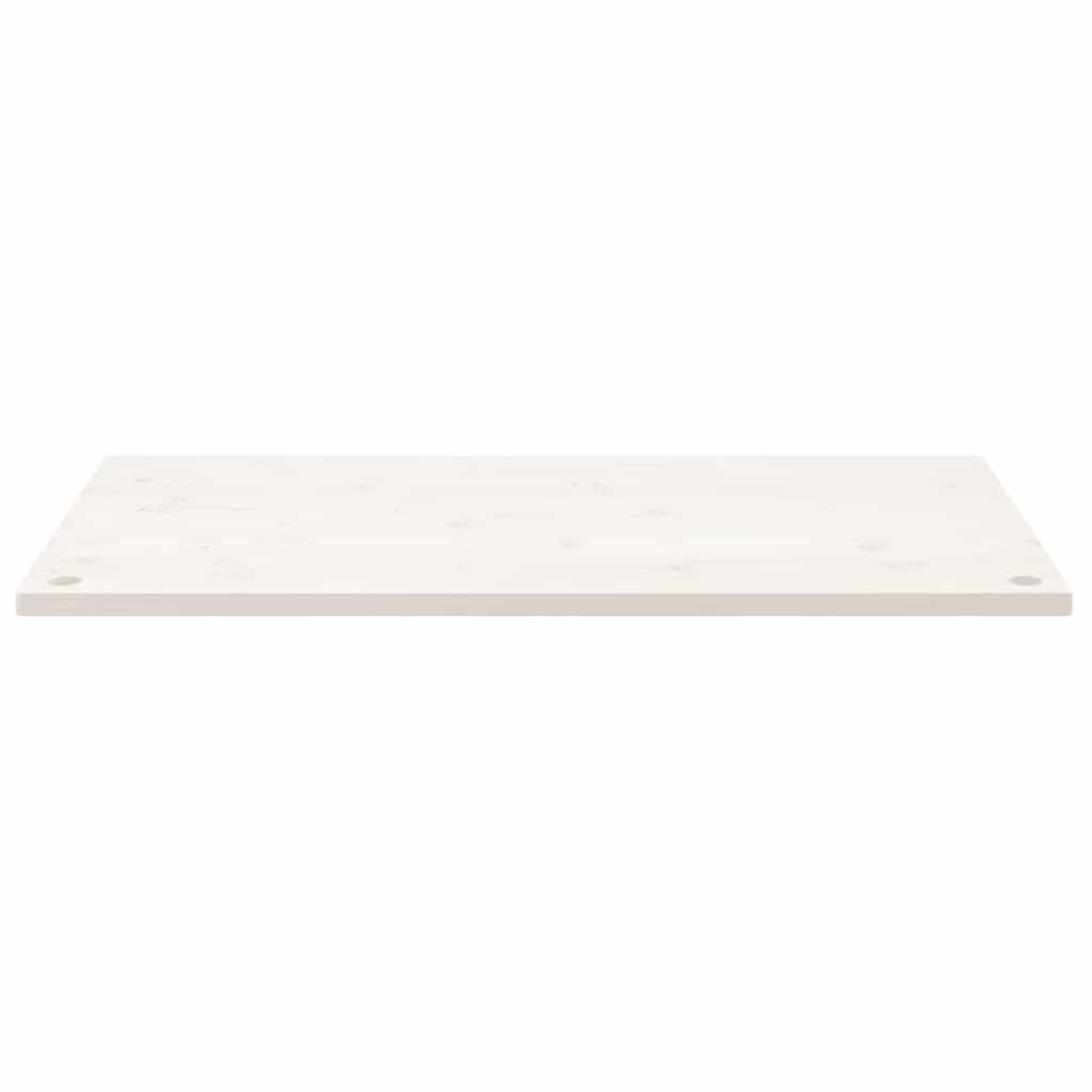 Ploča za radni stol bijela 110x55x2,5 cm od masivne borovine
