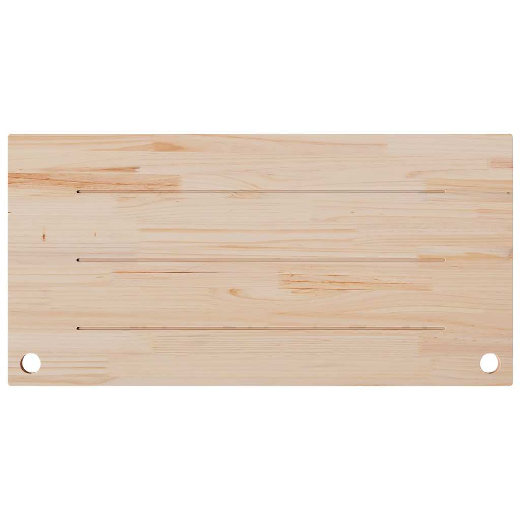 Ploča za radni stol bijela 110x55x2,5 cm od masivne borovine