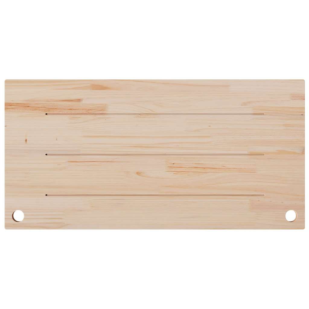 Ploča za radni stol bijela 110x60x2,5 cm od masivne borovine