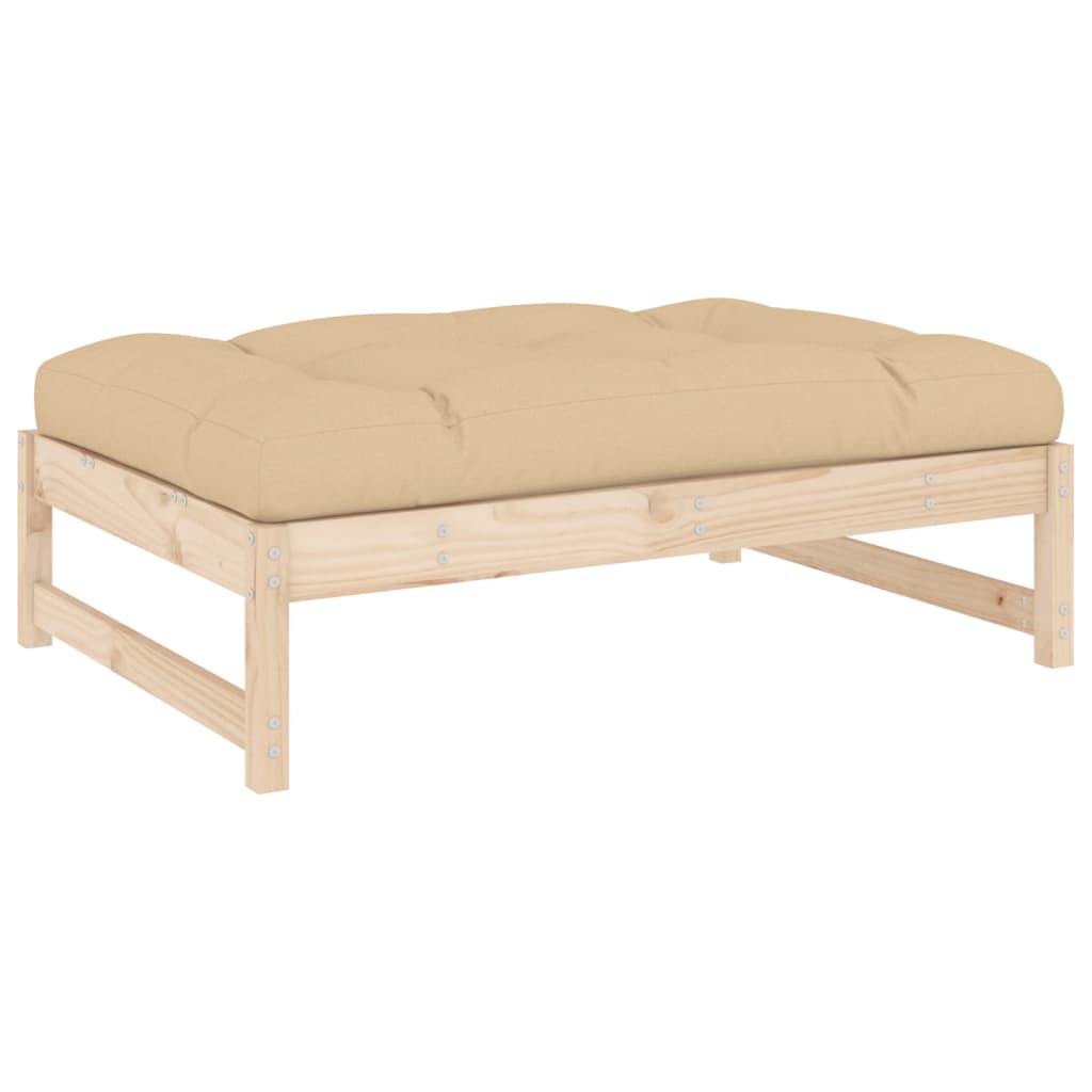 Vrtni tabure 120 x 80 cm od masivne borovine