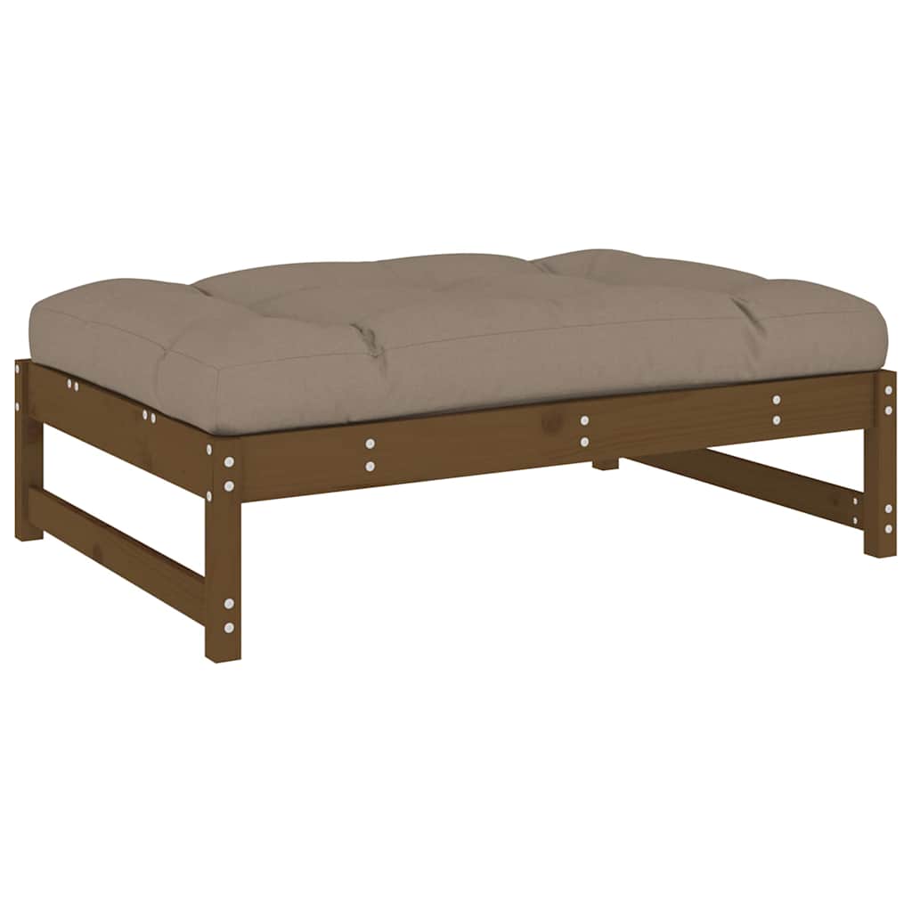 Vrtni tabure boja meda 120 x 80 cm od masivne borovine