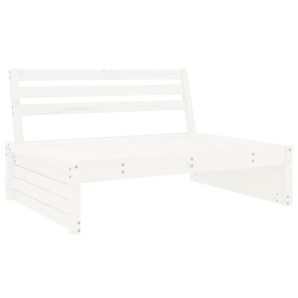 Srednja sofa bijela 120x80 cm od masivne borovine