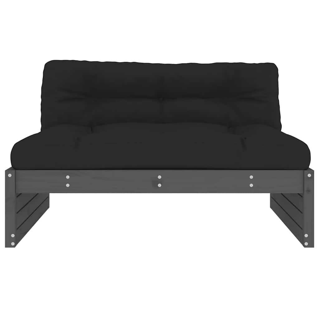Srednja sofa sivi 120x80 cm od masivne borovine