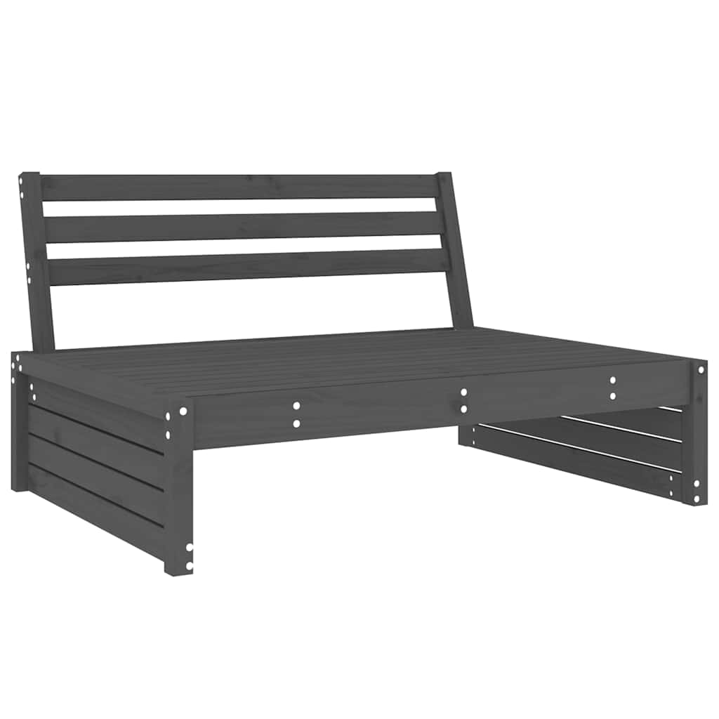 Srednja sofa sivi 120x80 cm od masivne borovine