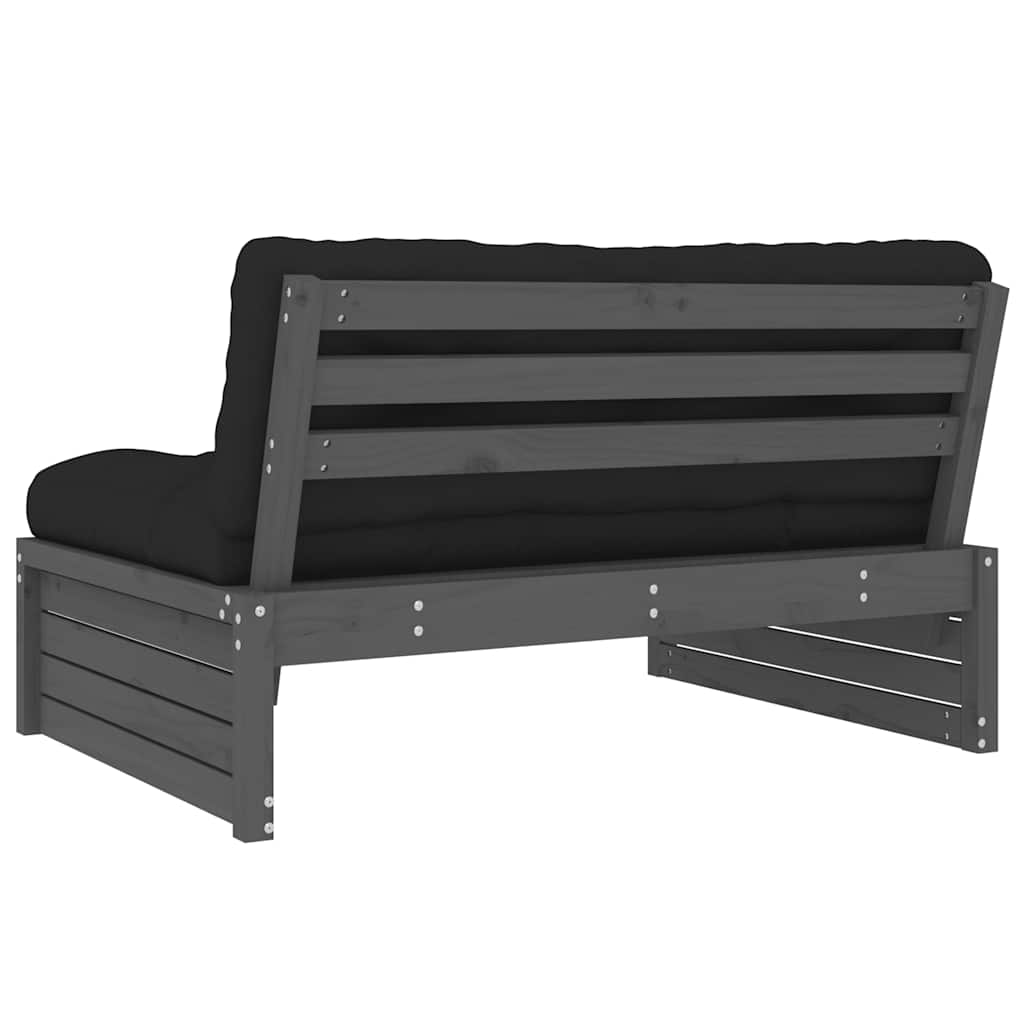 Srednja sofa sivi 120x80 cm od masivne borovine